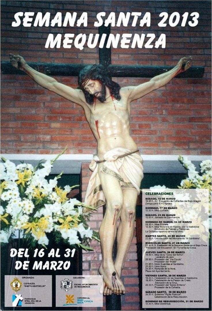 Semana Santa en Mequinenza 2013 Mequinenza